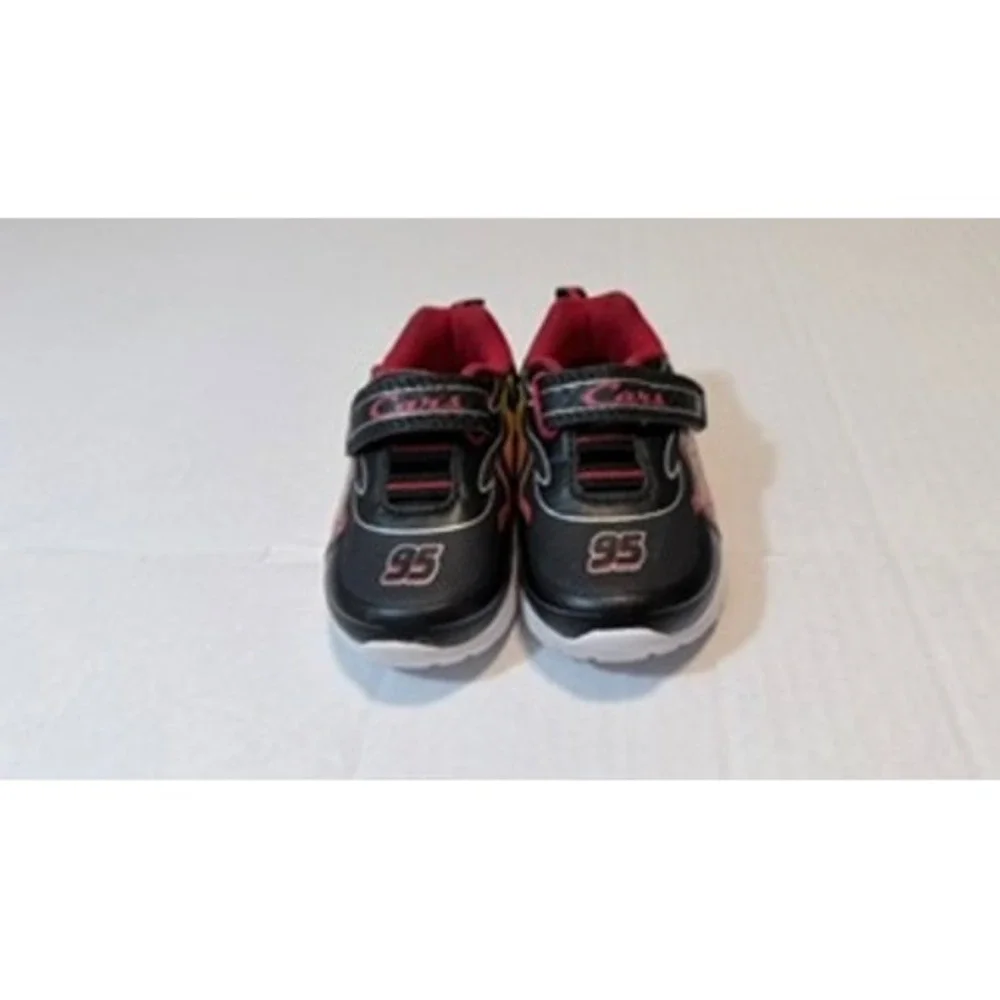 Disney Pixar Cars Lightning McQueen Toddler Sneakers Black Red 40956 Size 5
